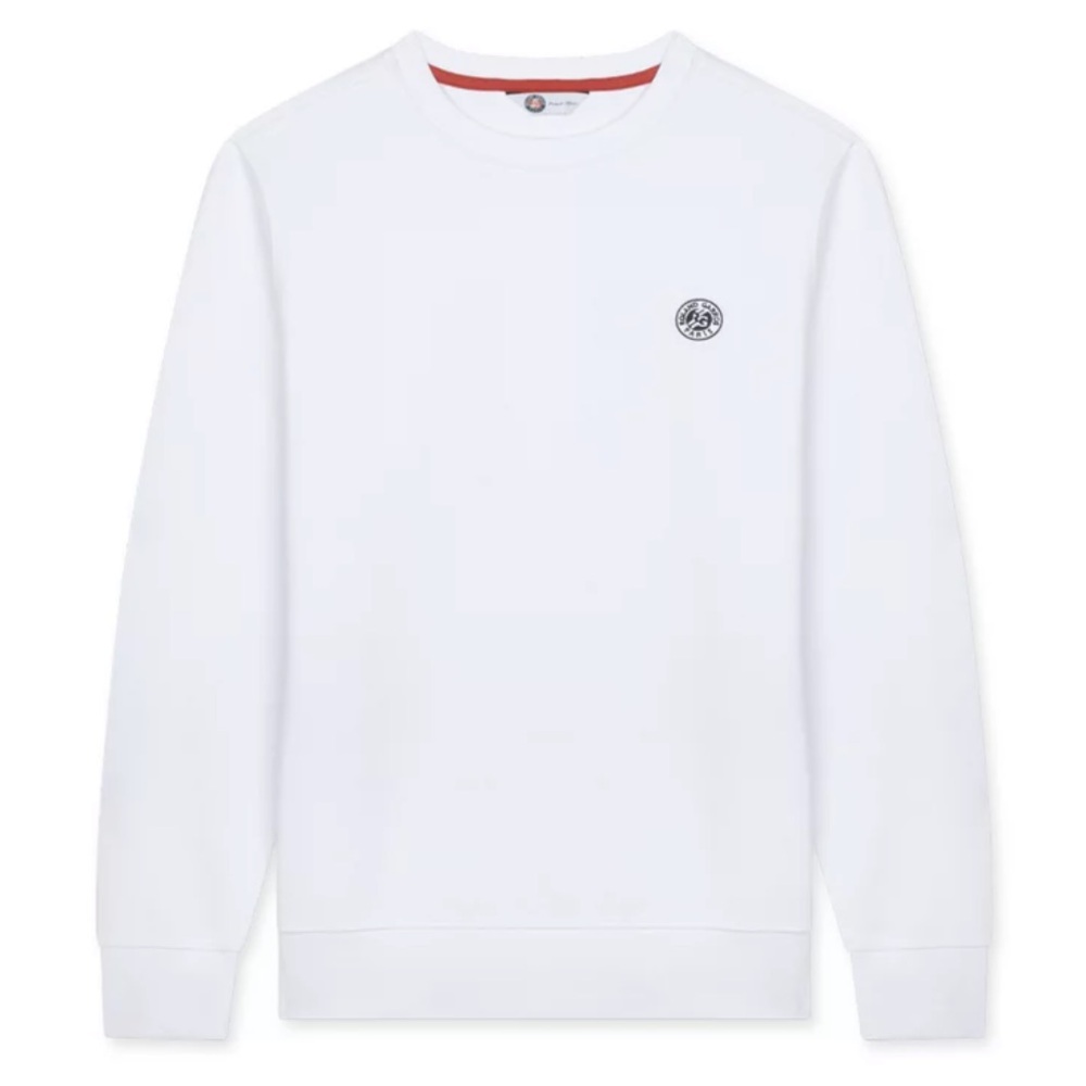 Roland Garros French Open Tennis Unisex Essentiels Sweatshirt - White Large
